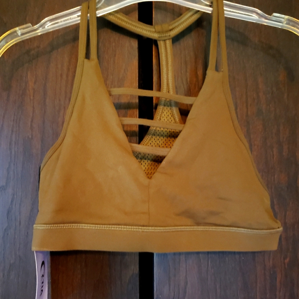 Zyia olive grid bra